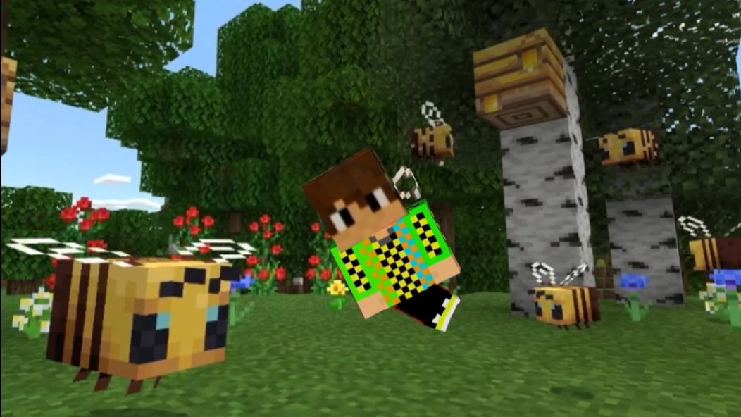 стал пчелой в Майнкрафт смотреть онлайн