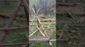 Проведал свой бушкрафт лагерь