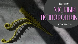 Вязание МАЛОГО ПАПОРОТНИКА крючком