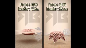 Blender против Unreal 5 Имитация ткани Бок о бок