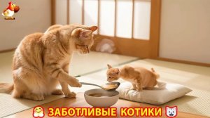 Заботливые котики спешат на помощь 😸😹😻 (309)