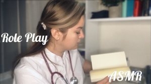 👩⚕️АСМР РОЛЕВАЯ ИГРА//НА ПРИЕМЕ У ТЕРАПЕВТА 🩺🩻👩⚕️(проверю твое горлышко, выпишу рецептик)