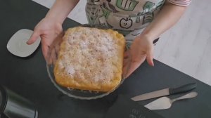 Яблочный пирог с молочной заливкой, очень вкусно и просто.