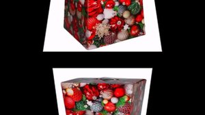 Сладкий новогодний подарок весом 5000 грамм в картонной упаковке