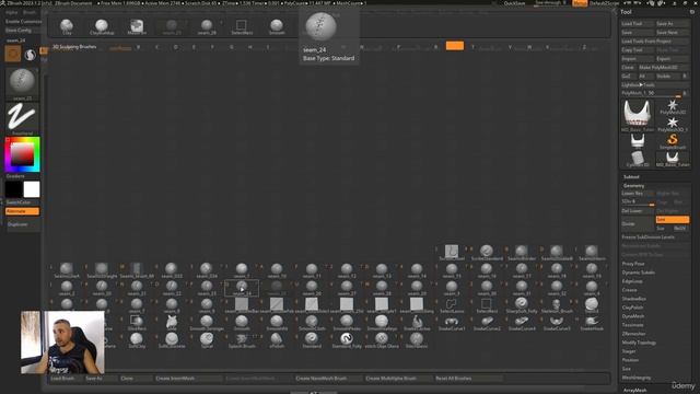 5_5. High Poly in Zbrush смотреть онлайн