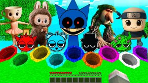 ВЫЖИВАНИЕ В МАЛЕНЬКИХ КРУГЛЫХ ЯМАХ В МАЙНКРАФТ ЛАБУБУ СПРУНКИ МЕМЫ БРЕЙНРОТ