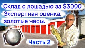 Склад с лошадью за $3000, Часть 2. Экспертная оценка и золотые часы.