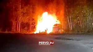 Водитель и пассажир заживо сгорели в ДТП в Первоуральске