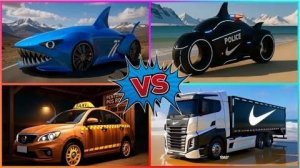 МАККУИН vs ПОЛИЦИЯ vs ТАКСИ vs ГРУЗОВИК! Гонка безумия в Tiles Hop!