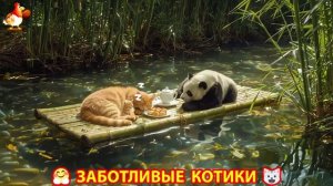 Заботливые котики спешат на помощь 😸😹😻 (310)