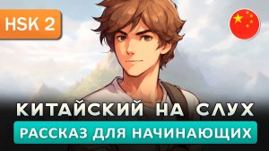 Простой рассказ на Китайском (HSK2):  Новая работа | Китайский на слух для начинающих 🎧