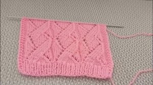 Ажурный узор спицами. Схема.