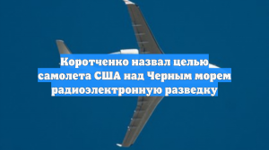 Коротченко назвал целью самолета США над Черным морем радиоэлектронную разведку
