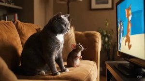 Кота и мышку помирил мультик Том и Джери 😅