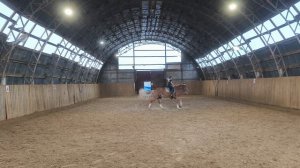 Ульяна и Наоми, проезд схемы ППДБ в манеже.