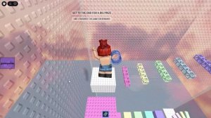 играем с моей сестрой Дианой в очень красивую. радужную. карту в Roblox