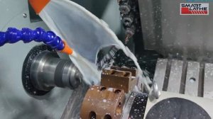 What can the SL-X do equipped with hydraulic chucks and Y-axis Living tools?  | CNC SMARTLATHE