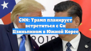 CNN: Трамп планирует встретиться с Си Цзиньпином в Южной Корее