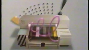 HP DeskJet Printer Commercial Early 1990s