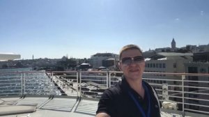 Aroya круизный лайнер. Вертолетная площадка