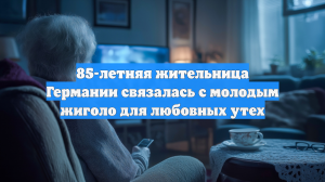 85-летняя жительница Германии связалась с молодым жиголо для любовных утех