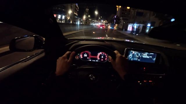 2013 BMW 640i / БМВ 640и 3.0 Турбо автомат 320 л.с. | Ночной тест-драйв от первого лица | Обзор