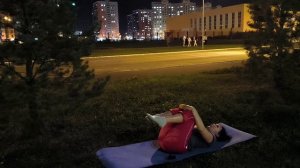 Дополнительные упражнения для спины, рук-ног.  Обучающее занятие на свежем воздухе.