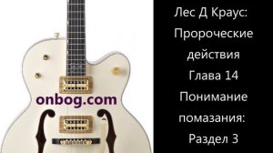 Книга «Пророческие действия» Лес Д Краус. Глава 14 Внутреннее помазание