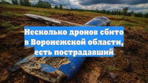 Несколько дронов сбито в Воронежской области, есть пострадавший