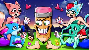ПАКРАХМАТМАМАТ ИГНОРИРУЕТ "ДЕВЧОНКУ-КОШЕЧКУ БРЕЙНОТ" НА 24 ЧАСА!! Я анимирую Брейнота и Спрунки