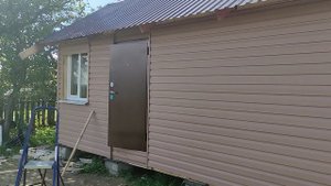 закончили основную конструкцию бани