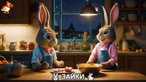 Зая и Зайчата 🐰🐇🐇 Веселые истории из жизни семейства зайчиков (41)