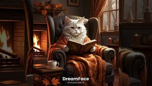 Кот в библиотеке