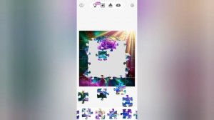 Роза из пазла. 36. Цветы. Jigsaw puzzles.