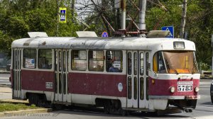 Трамваи Tatra-T3SU на 5 маршруте Волгограда