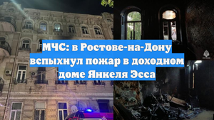 МЧС: в Ростове-на-Дону вспыхнул пожар в доходном доме Янкеля Эсса