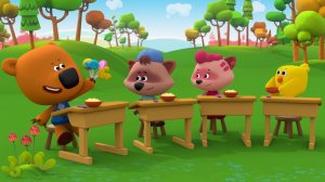 Детский уголок/Kids'Corner .Ми-ми-Мишки Грибы и Листья.Интерактивная История про Кешу и Тучку