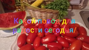Какой повод для радости сегодня/