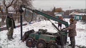 Монтаж винтовых свай