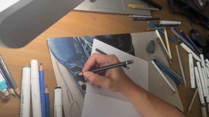 Влог. Сколько тратим на еду. День 6. Наконец-то села рисовать. Немного процесса. Мотивация на спорт.