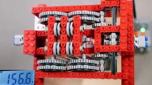 Тестирование систем передач и шкивов Лего.