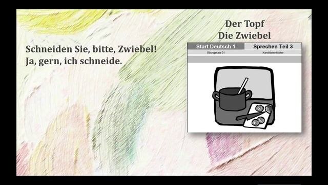 ЭКЗАМЕН ГЁТЕ  GOETHE ZERTIFIKAT START DEUTSCH A1 SPRECHEN TEIL 3