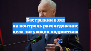 Бастрыкин взял на контроль расследование дела зигующих подростков