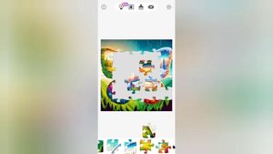 Бабочка из пазла. 36. Насекомые. Jigsaw puzzles.