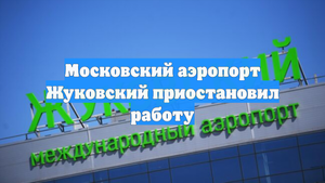 Московский аэропорт Жуковский приостановил работу
