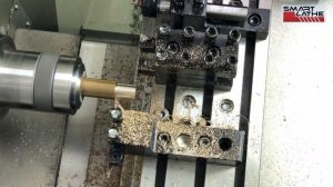 How to machine brass fittings on a SL-X lathe with a power head｜ CNC SMARTLATHE