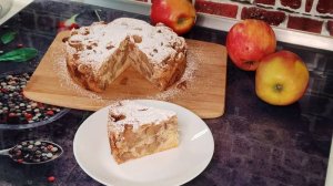 🍎Шарлотка ИДЕАЛЬНАЯ! Самый Простой Рецепт С 2 Яйцами | + делаем ДНО из пергамента  для кольца 👍