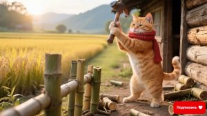 Как котики забор от волков строили