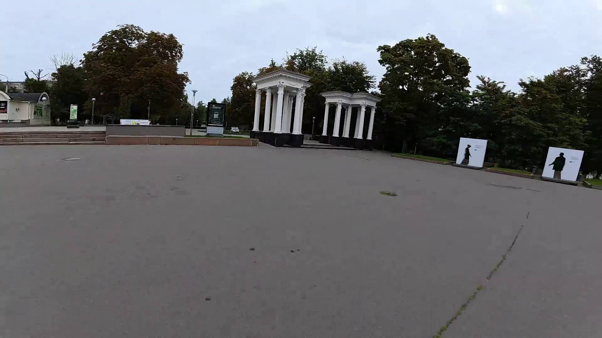 Орёл. Утро. Поездка на самокате. Таймлапс. Ремонт дорог.