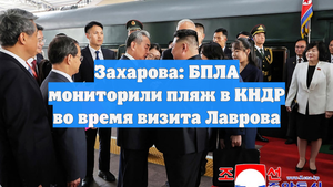 Захарова: БПЛА мониторили пляж в КНДР во время визита Лаврова